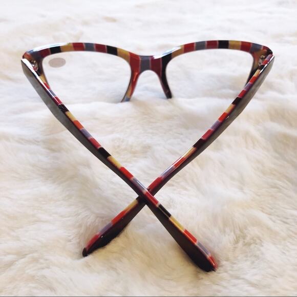 Brooke Black Half Rim Rectangle Reader Glasses - Picture 11 of 11